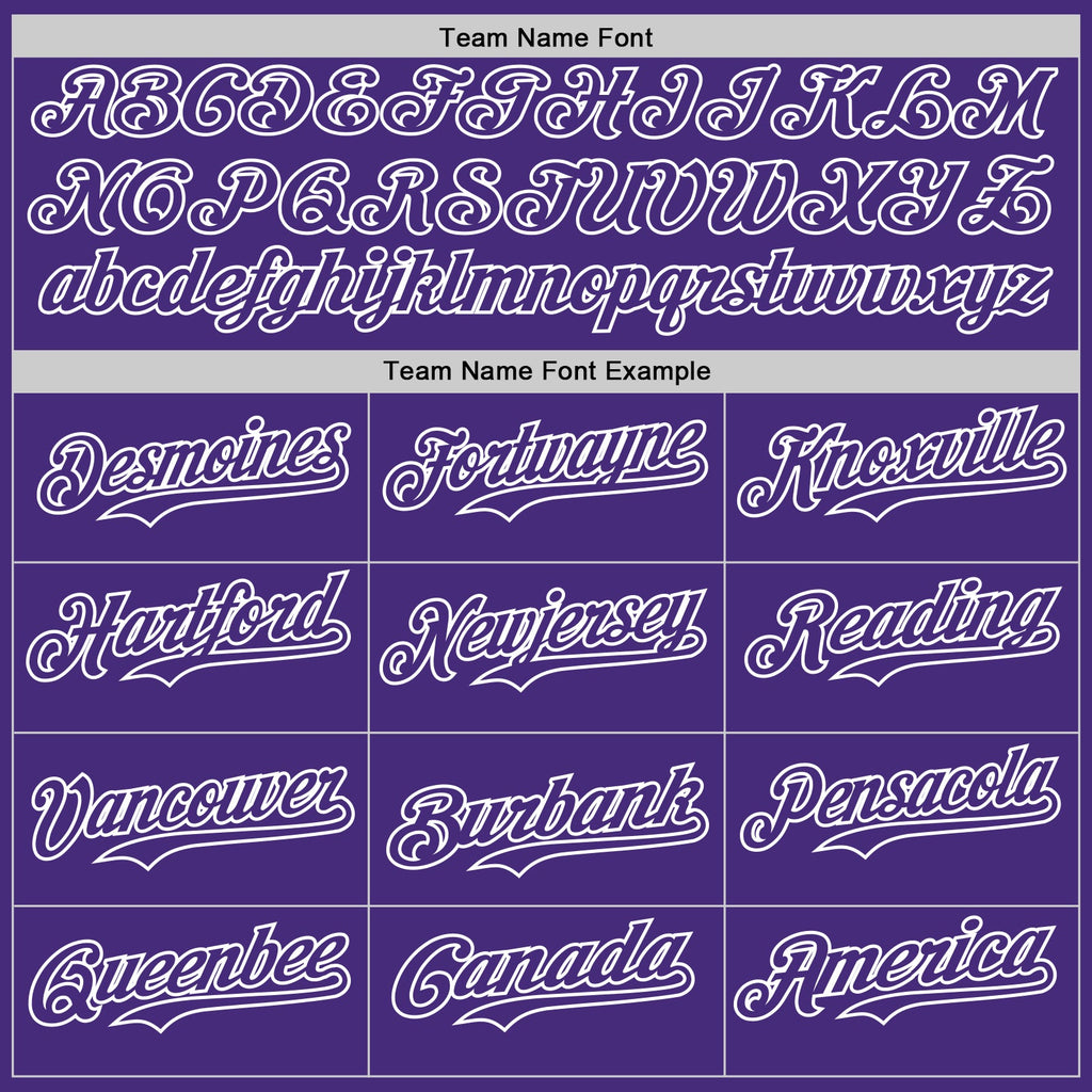 Custom Purple-White Classic Vertical Stripe Fluid Liquid Texture Authentic Baseball Jersey