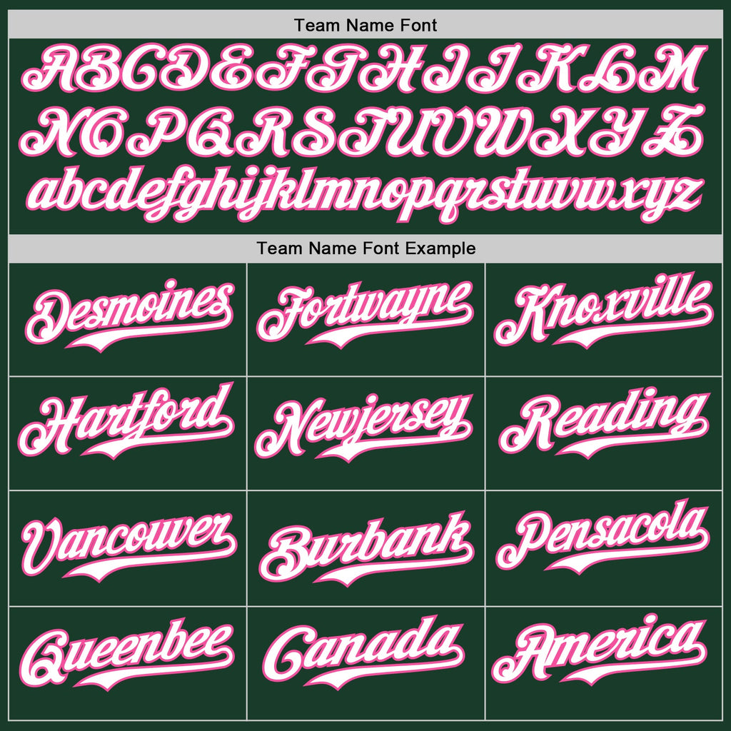 Custom Green White-Pink Classic Vertical Stripe Fluid Liquid Texture Authentic Baseball Jersey