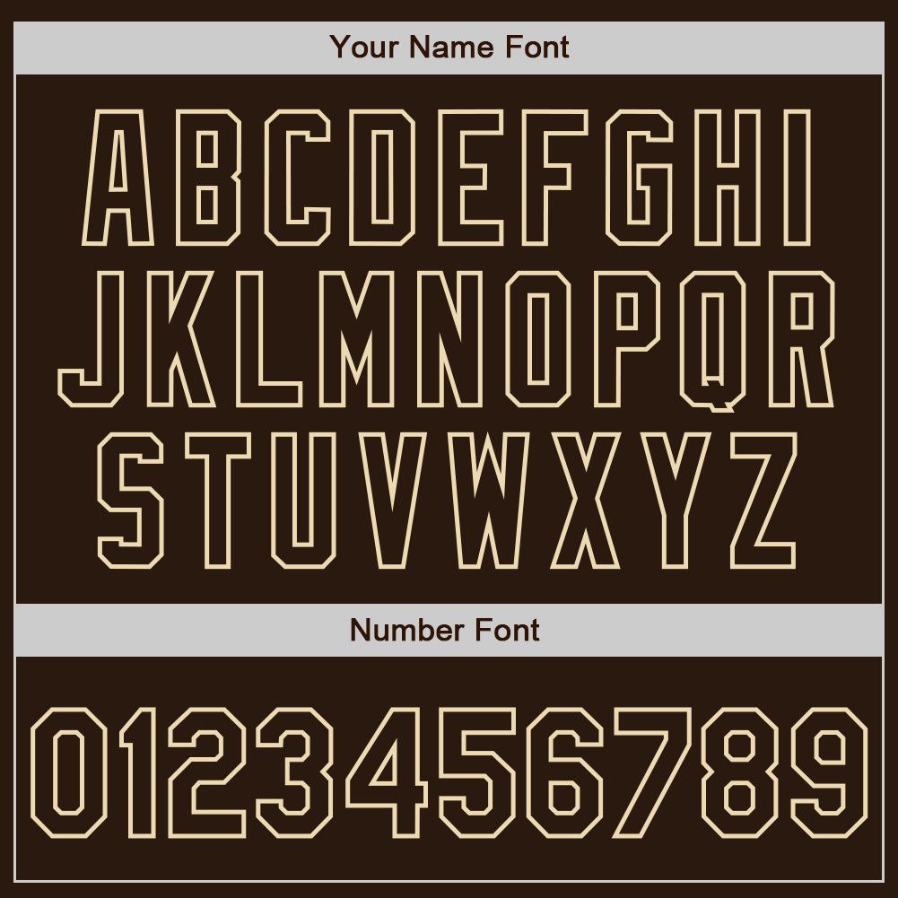 Custom Brown Cream-Cream Classic Vertical Stripe Fluid Liquid Texture Authentic Baseball Jersey