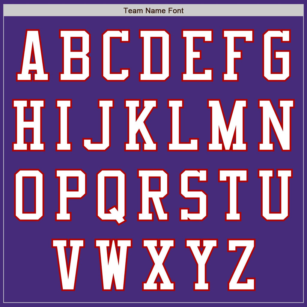 Custom Purple White-Red Authentic Baseball Jersey
