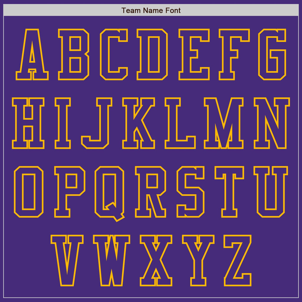 Custom Purple Gold Authentic Baseball Jersey