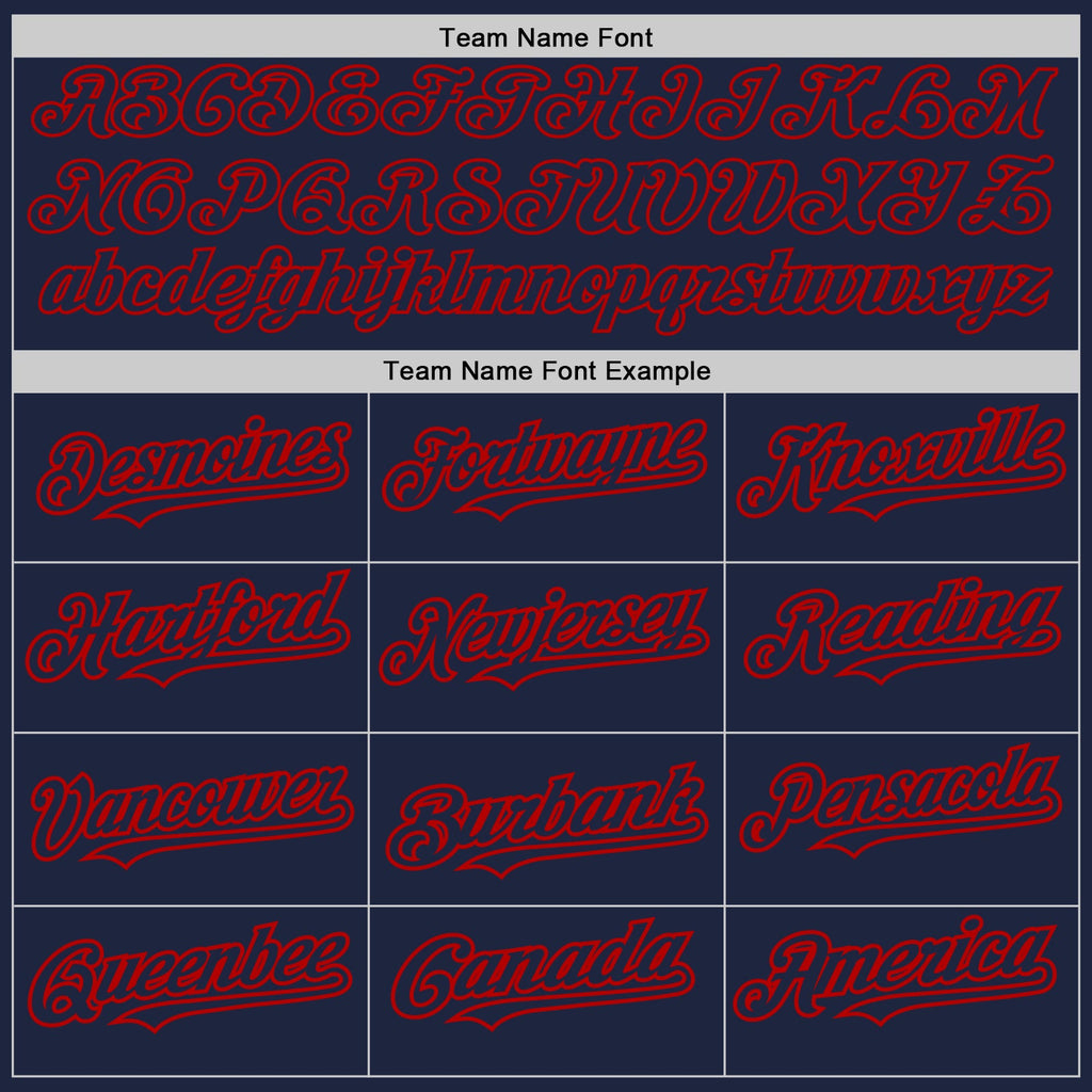 Custom Navy Red Authentic Raglan Sleeves Baseball Jersey