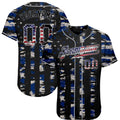 Custom Black USA Flag-Gray Distressed Grunge Patriotic Raglan Sleeves Authentic Baseball Jersey