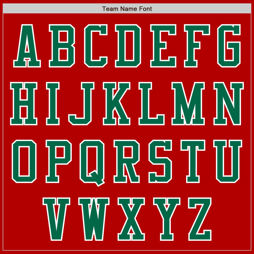 Custom Red Kelly Green-White Authentic Baseball Jersey