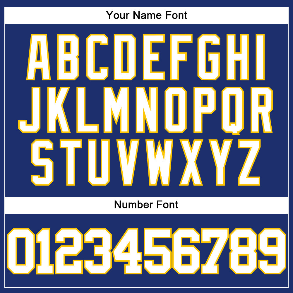 Custom Royal White-Yellow Authentic Baseball Jersey