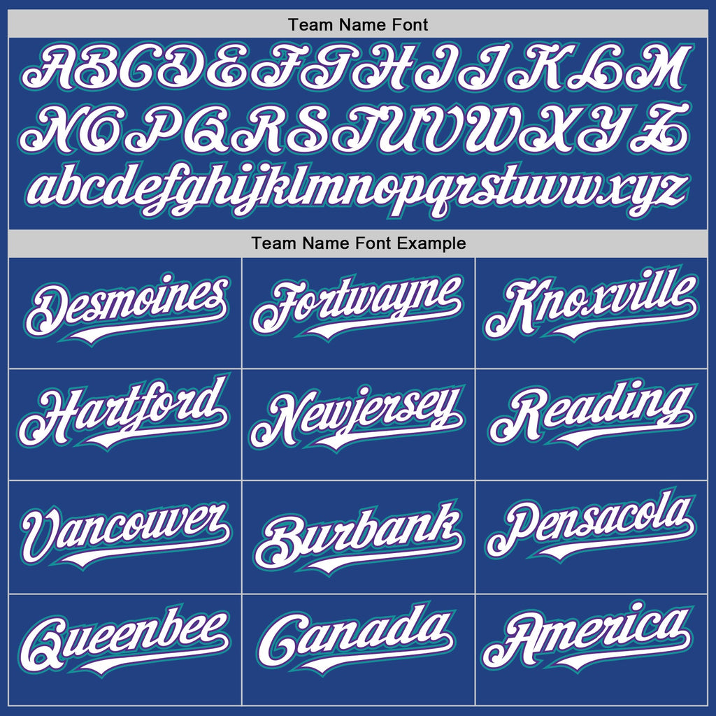 Custom Royal Purple-Teal Mesh Authentic Throwback Baseball Jersey