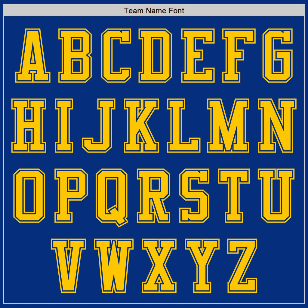Custom Royal Yellow Authentic Baseball Jersey