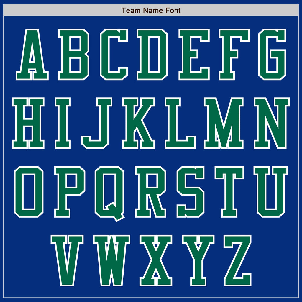 Custom Royal Kelly Green-White Authentic Baseball Jersey