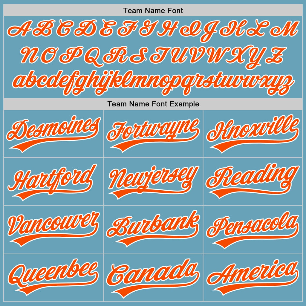 Custom Shadow Blue Orange-White Authentic Baseball Jersey