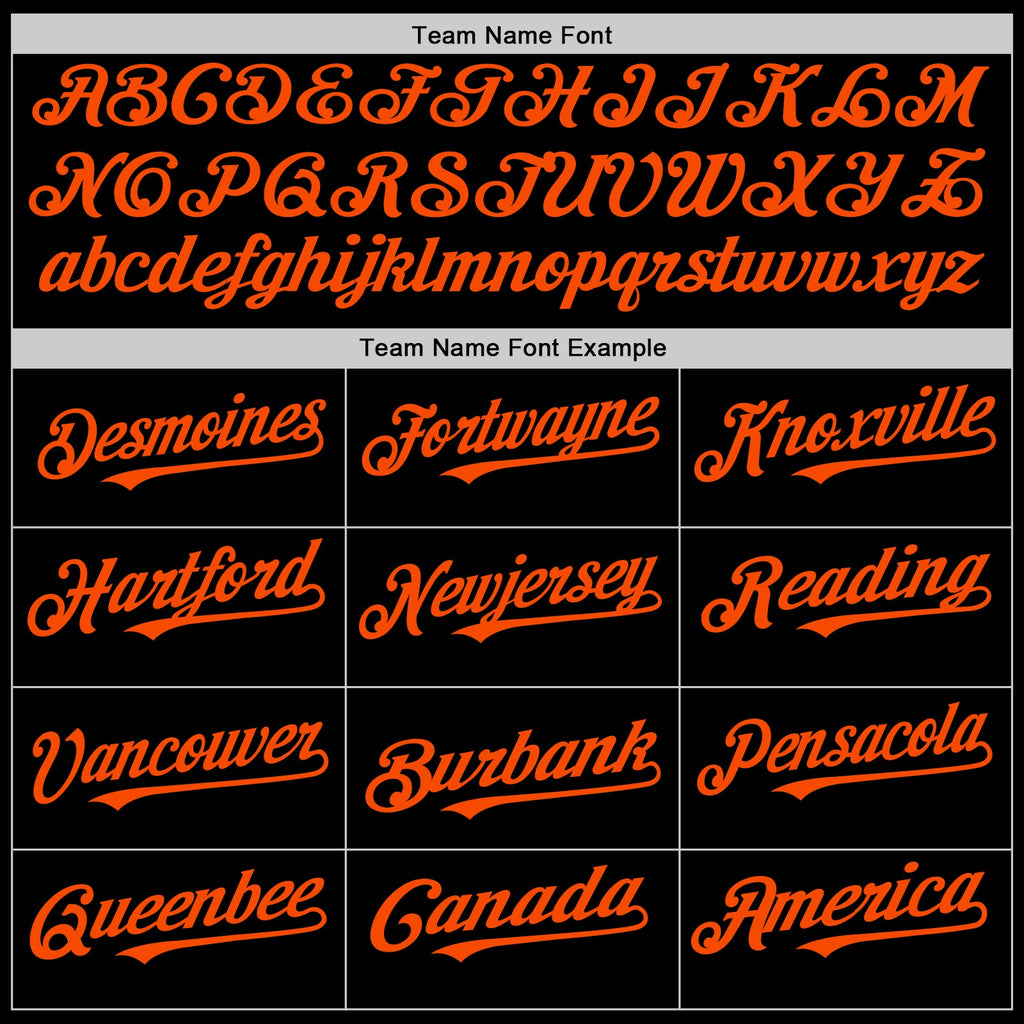 Custom Black Orange Authentic Sleeveless Baseball Jersey