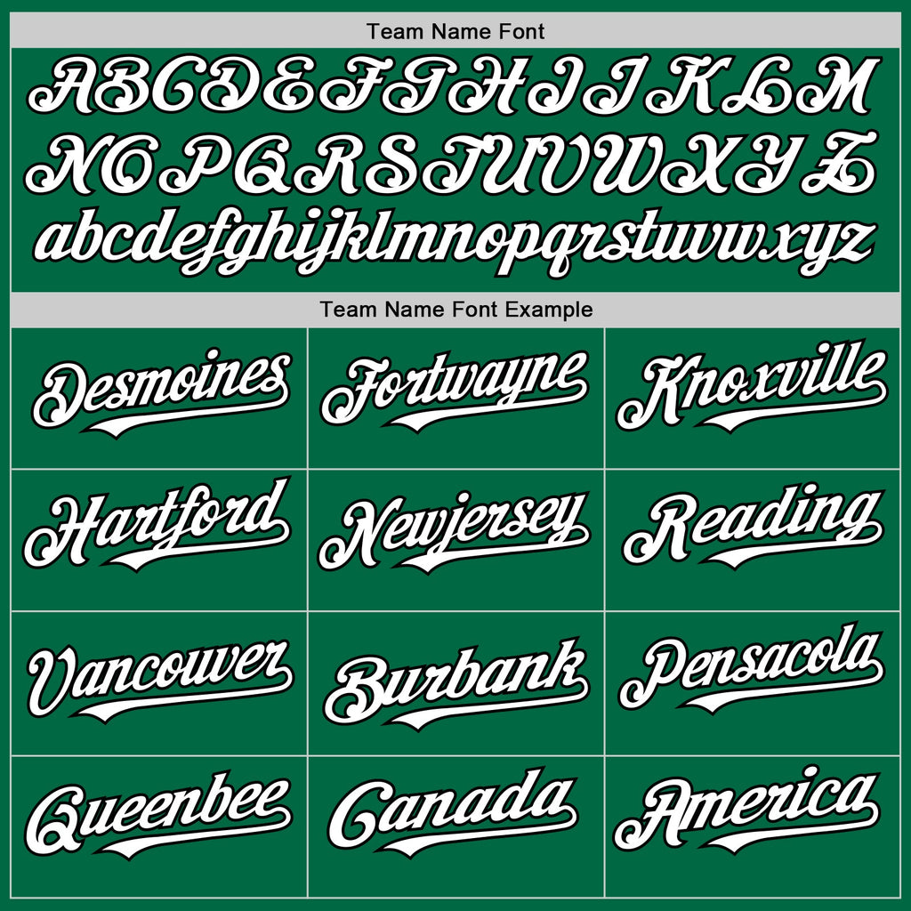 Custom Kelly Green White-Black Authentic Sleeveless Baseball Jersey