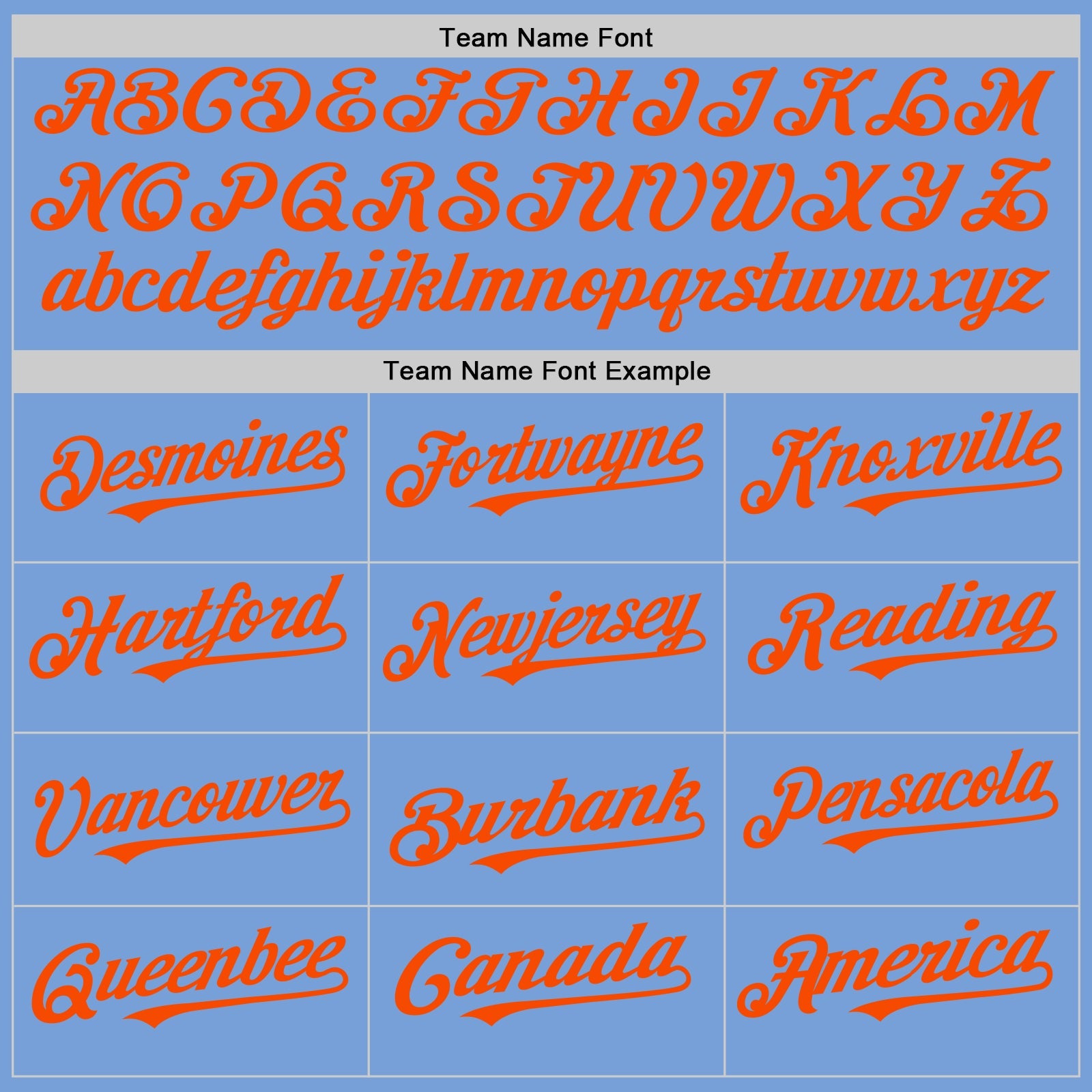 Custom Light Blue White-Orange Pinstripe Authentic Split Fashion Baseball Jersey