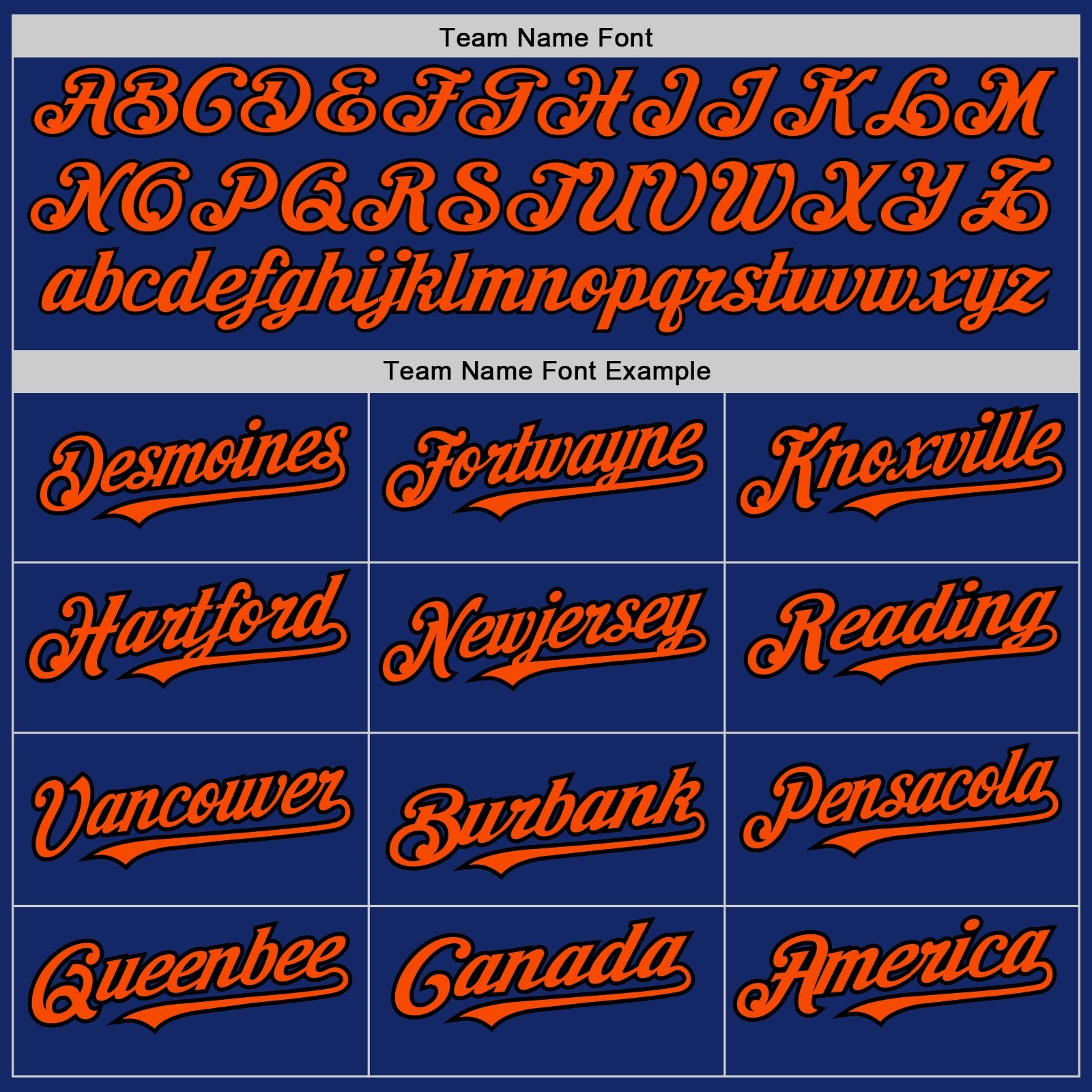 Custom Royal Black-Orange Pinstripe Authentic Split Fashion Baseball Jersey