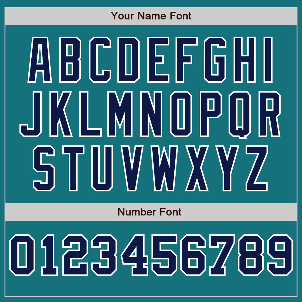 Custom Teal White-Navy Pinstripe Authentic Split Fashion Baseball Jersey