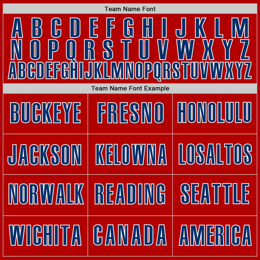 Custom White US Navy Blue-Red Block Stripes Lines Philadelphia Style Authentic Baseball Jersey