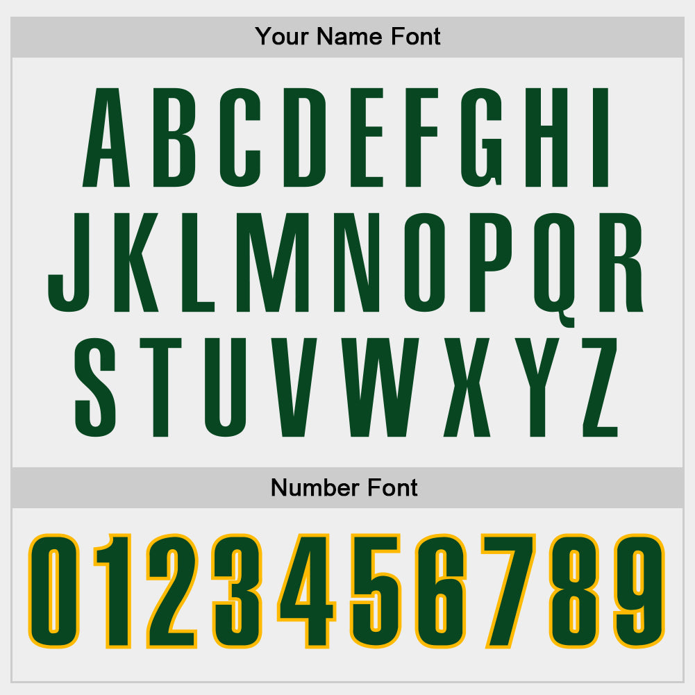 Custom White Green-Gold Block Stripes Lines Oakland Style Authentic Baseball Jersey
