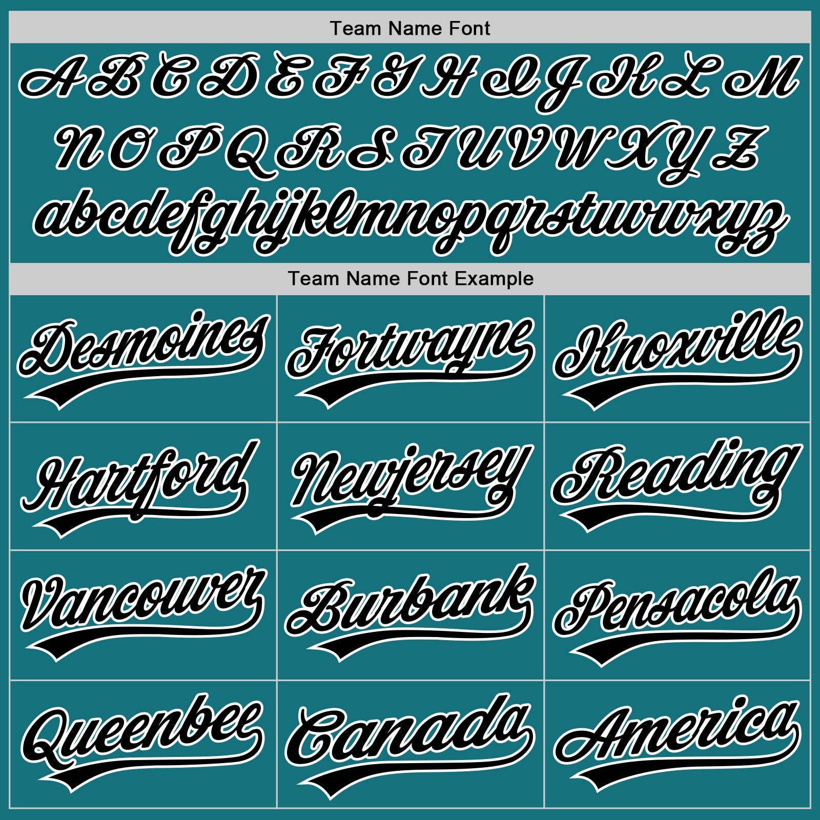 Custom Teal Black-White Authentic Baseball Jersey