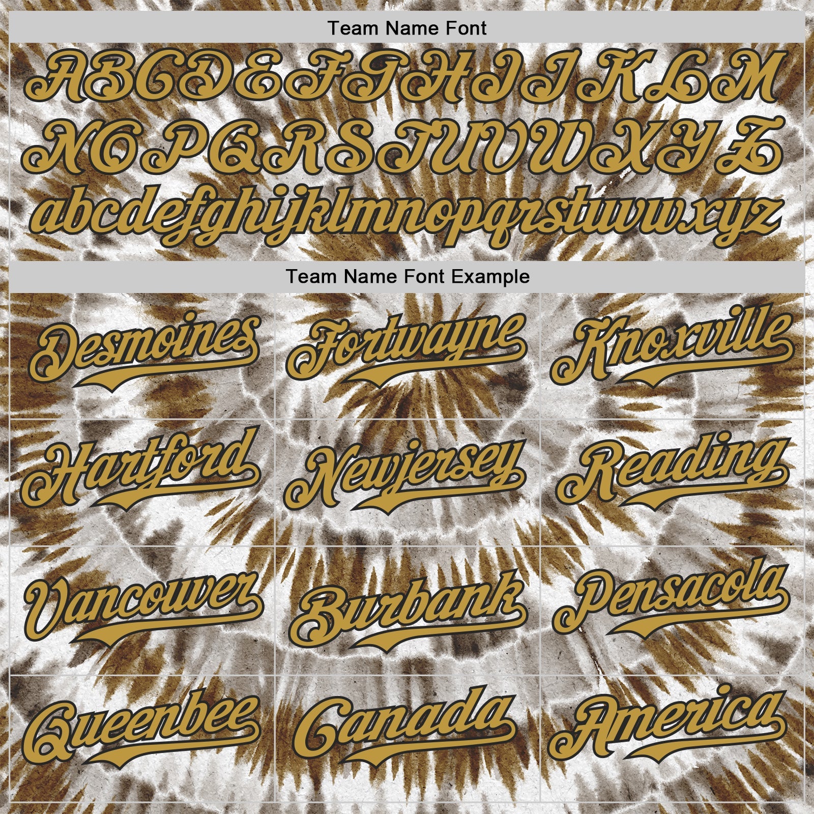 Custom Tie Dye Old Gold-Black Shibori Pattern Authentic Baseball Jersey