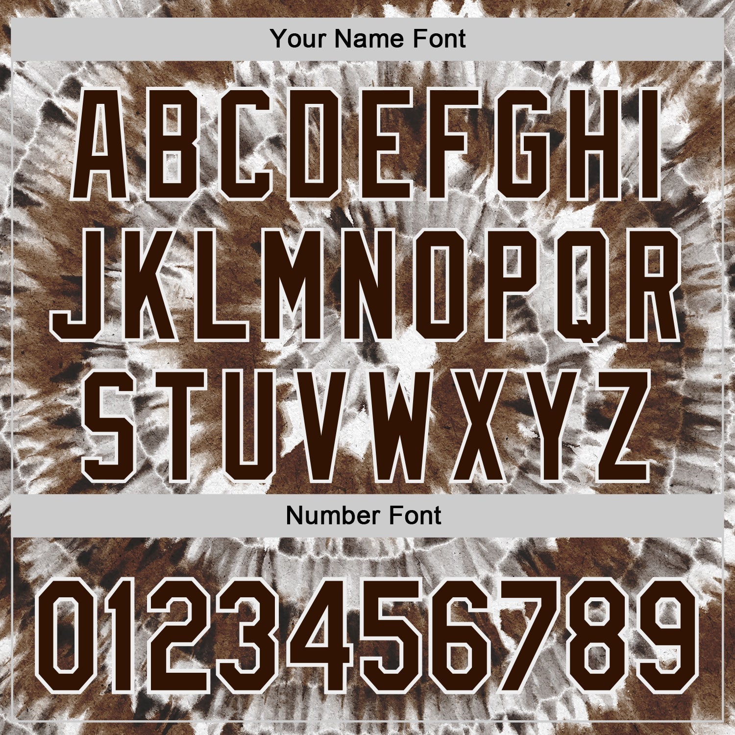 Custom Tie Dye Brown-White Shibori Pattern Authentic Baseball Jersey