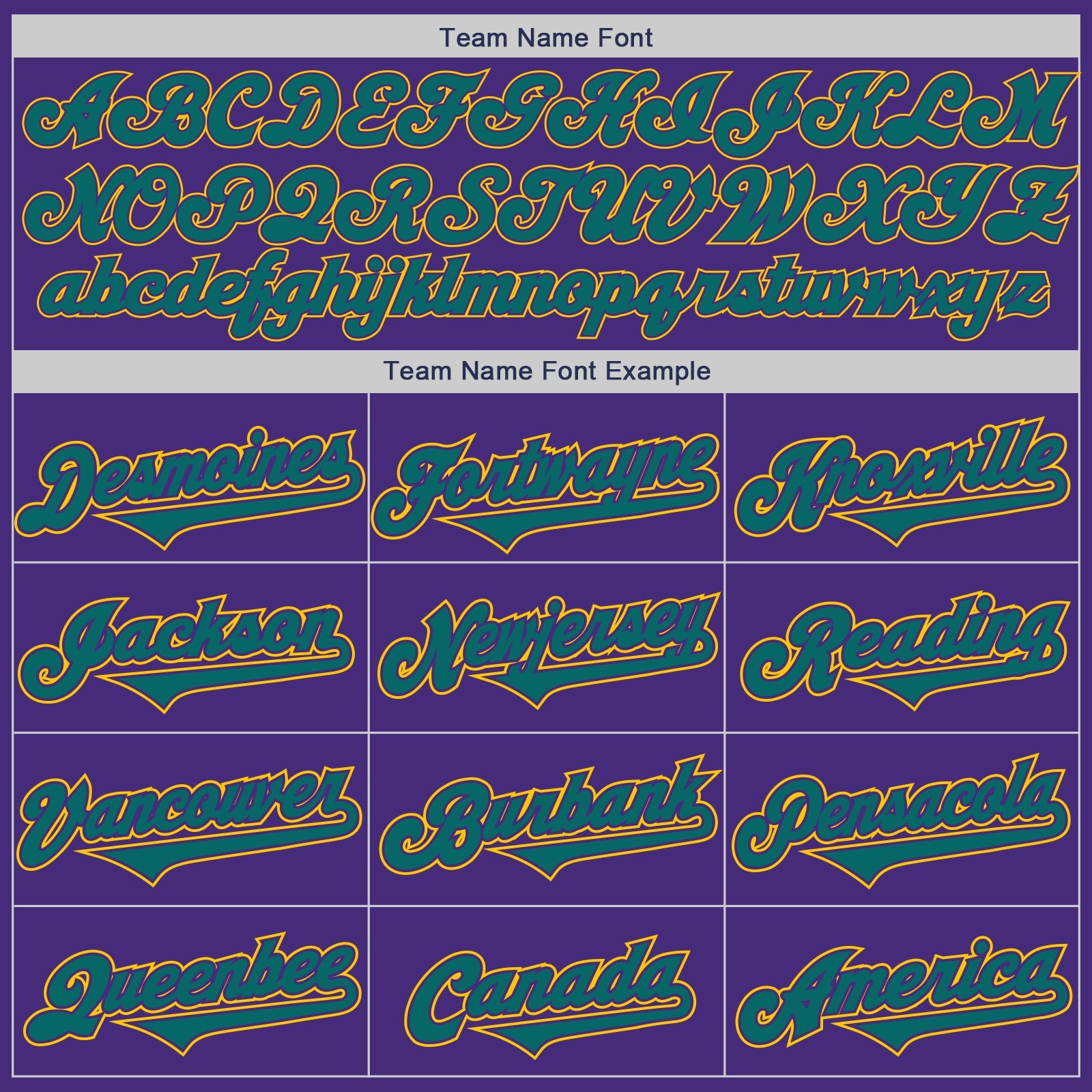 Custom Purple Teal-Yellow Authentic Two Tone Baseball Jersey