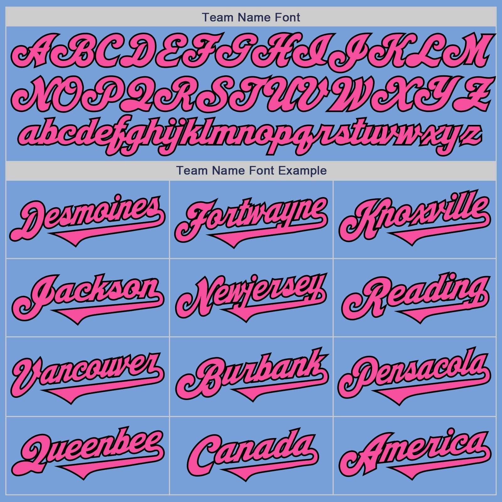 Custom Light Blue Pink-Black Authentic Two Tone Baseball Jersey