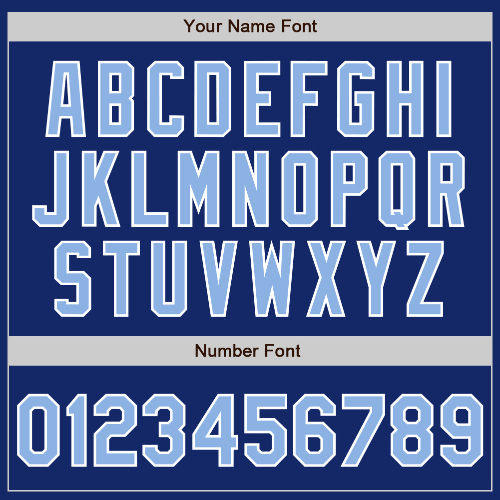 Custom Royal Light Blue-White Authentic Two Tone Baseball Jersey