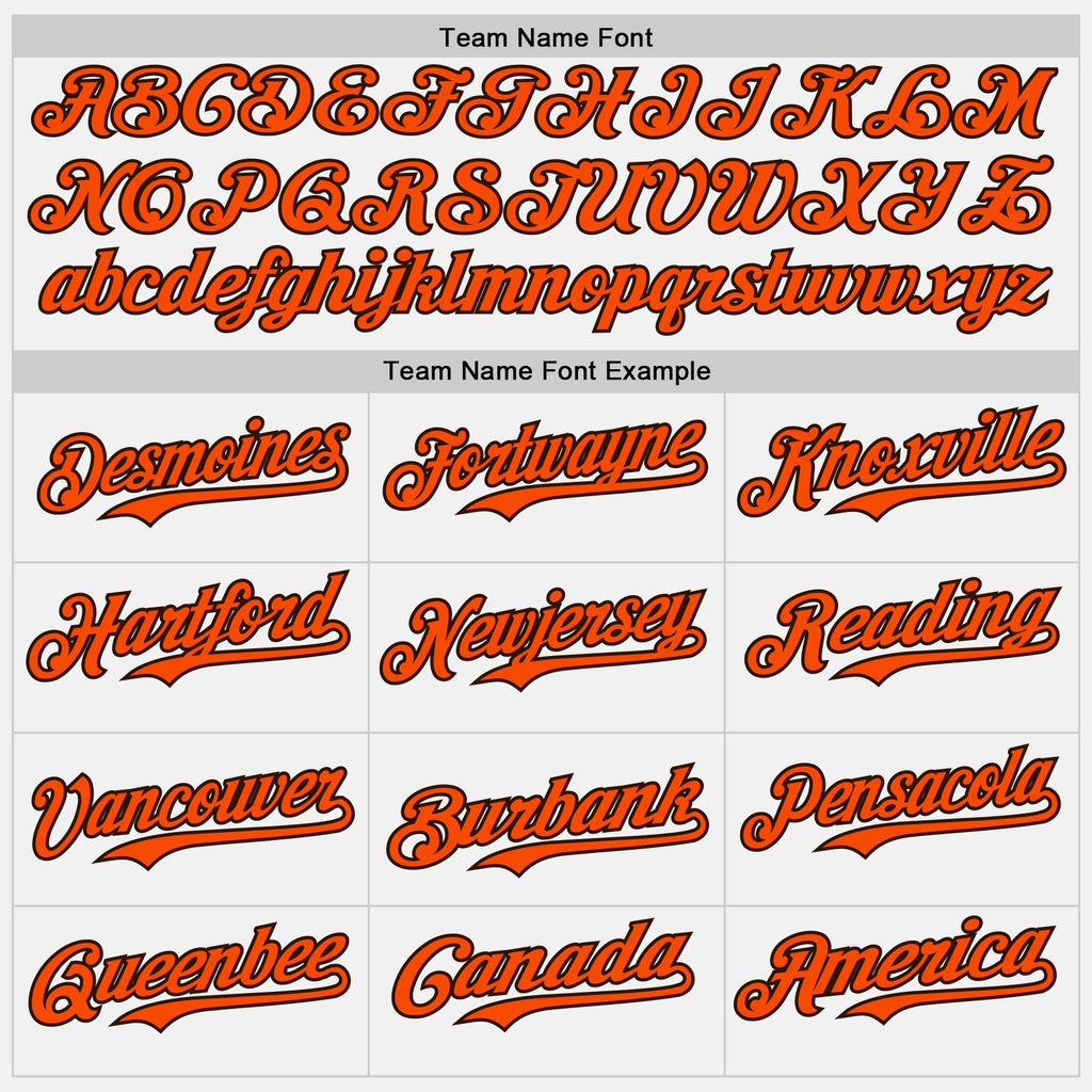 Custom White Orange Pinstripe Brown Authentic Two Tone Baseball Jersey
