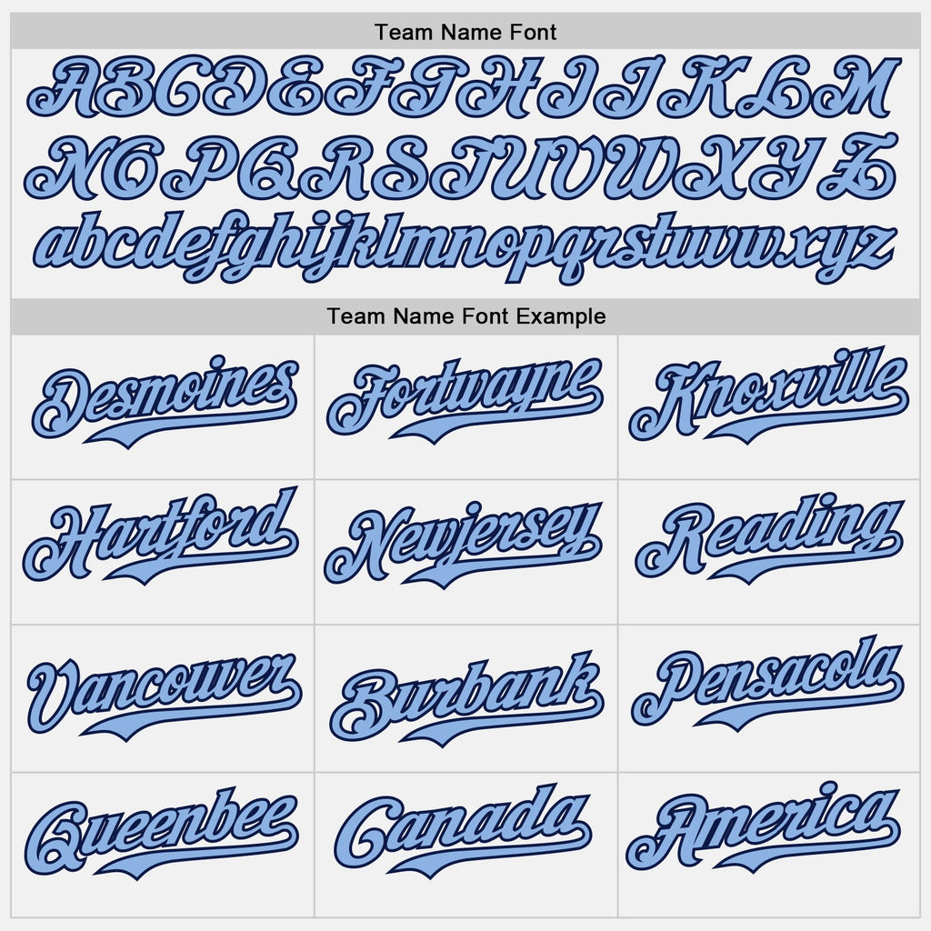 Custom White Light Blue Pinstripe Black Authentic Two Tone Baseball Jersey