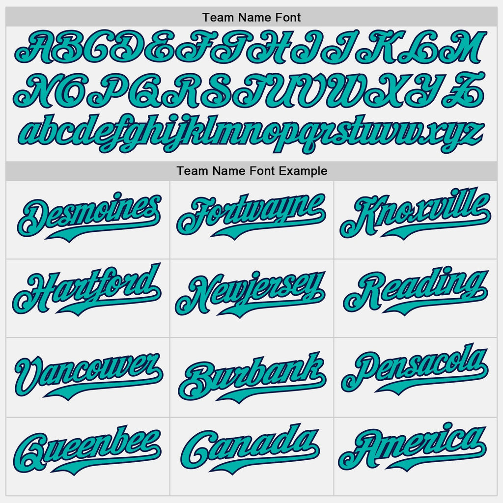 Custom White Aqua Pinstripe Navy Authentic Two Tone Baseball Jersey