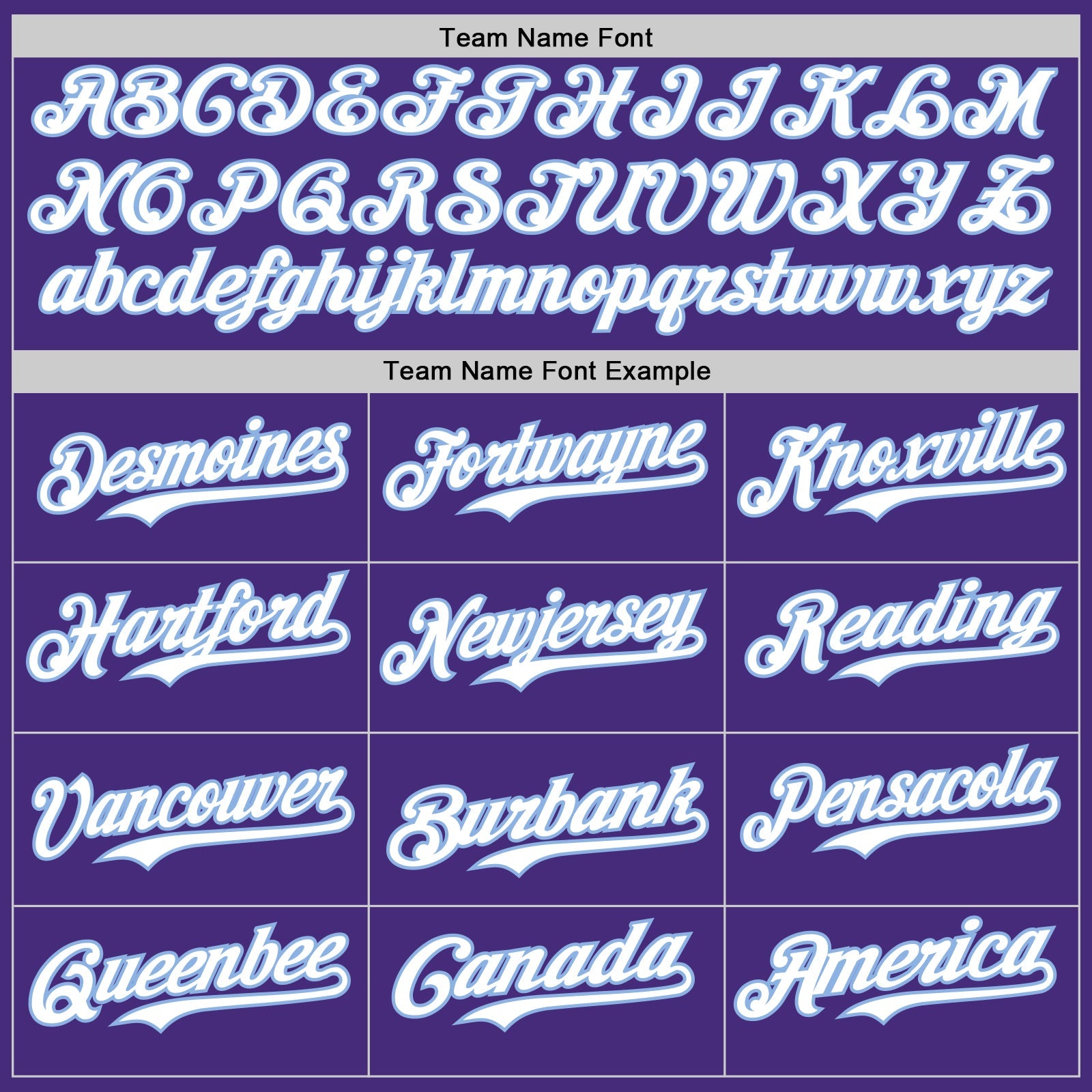 Custom Purple Light Blue Pinstripe White Authentic Two Tone Baseball Jersey