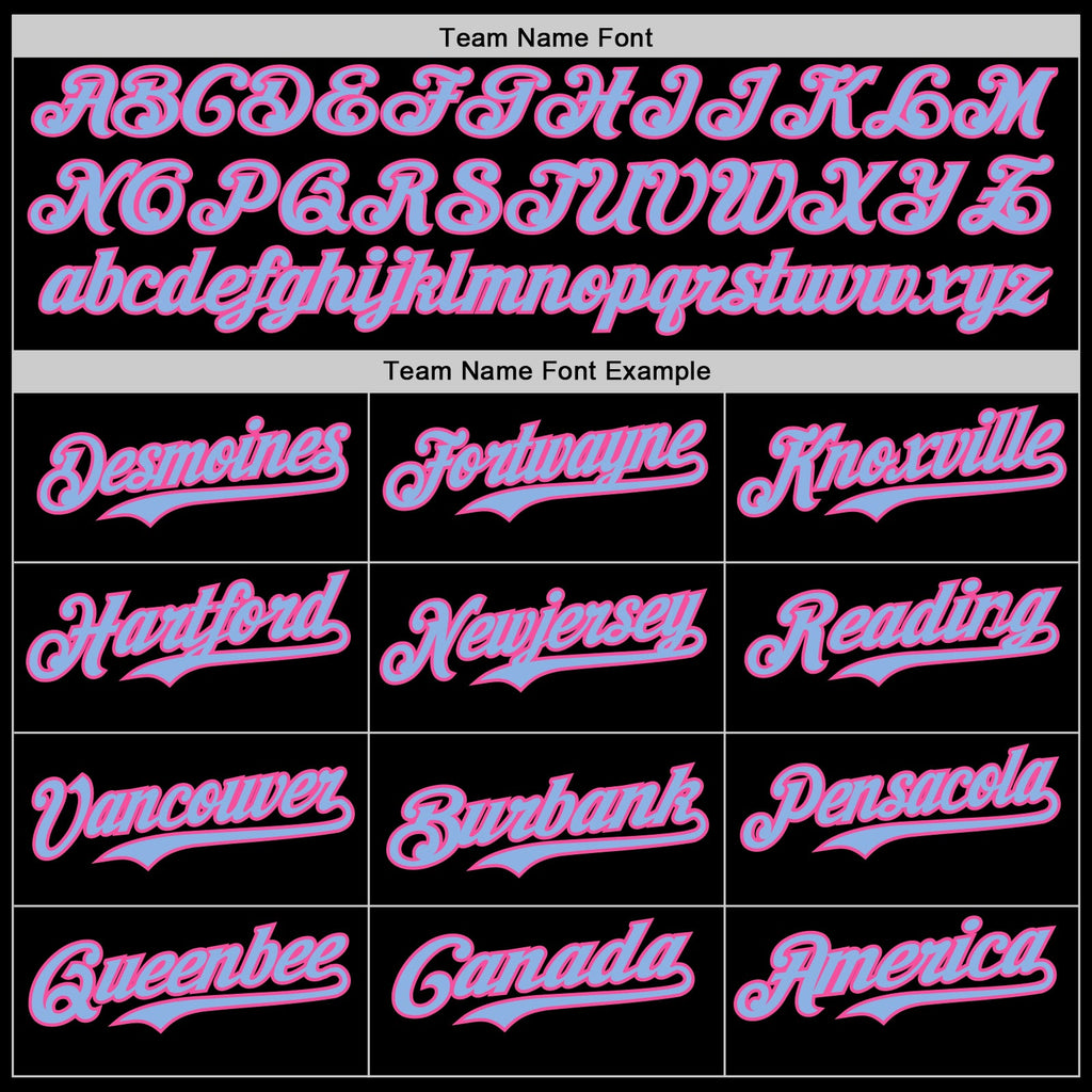 Custom Black Light Blue-Pink Digital Camo Two Tone Authentic Baseball Jersey