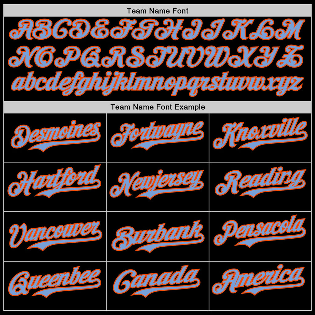 Custom Black Powder Blue Orange-White Digital Camo Two Tone Authentic Baseball Jersey