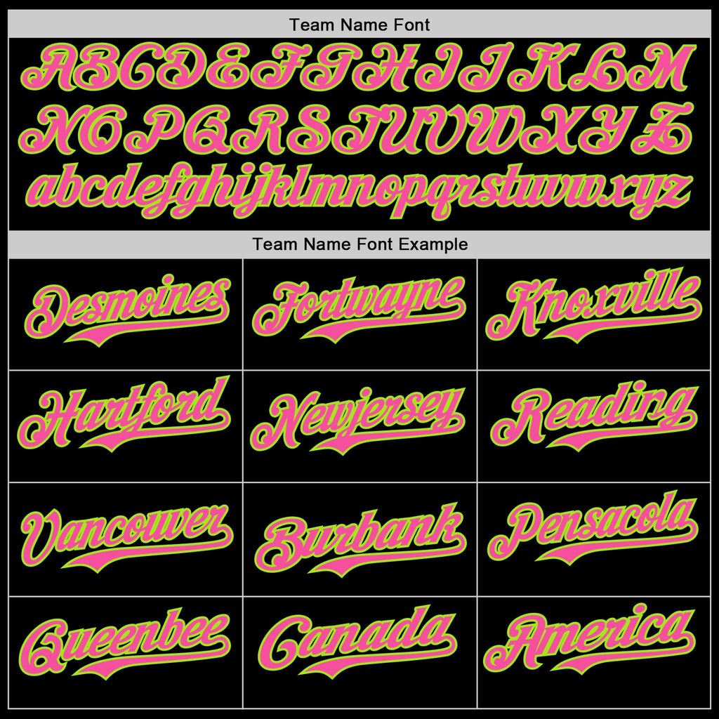 Custom Black Pink Neon Green-White Digital Camo Two Tone Authentic Baseball Jersey