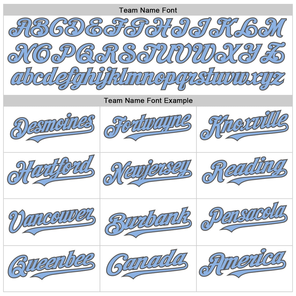 Custom White Light Blue Pinstripe Steel Gray Authentic Sleeveless Baseball Jersey