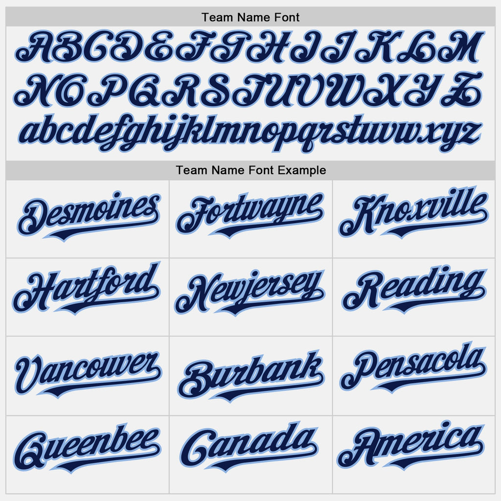 Custom White (Navy Light Blue Pinstripe) Navy-Light Blue Authentic Baseball Jersey