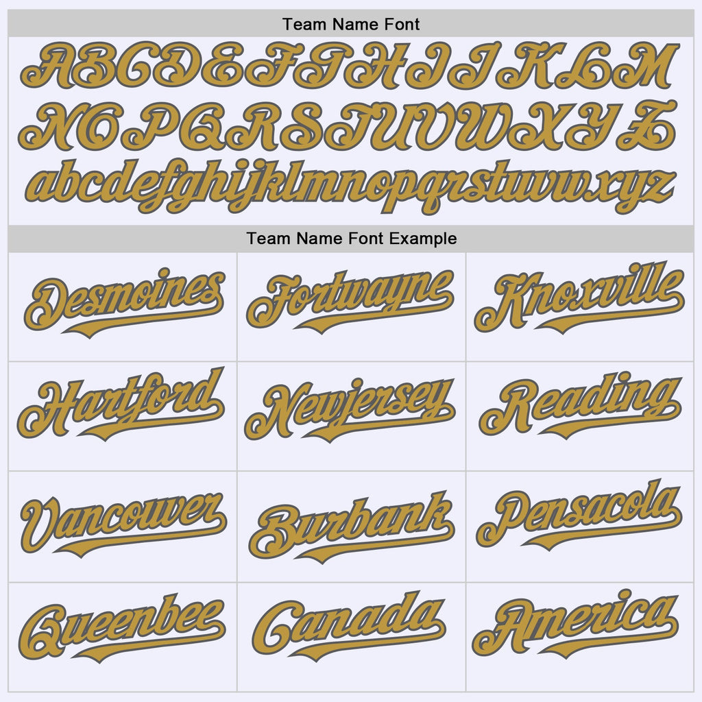 Custom White Steel Gray-Old Gold Mesh Authentic Throwback Baseball Jersey