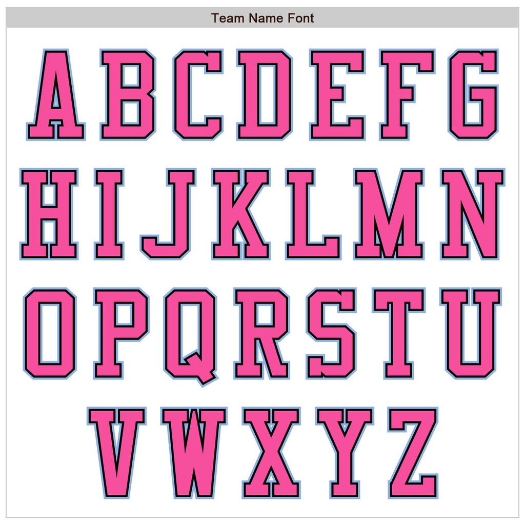 Custom White Light Blue Black-Pink Authentic Baseball Jersey