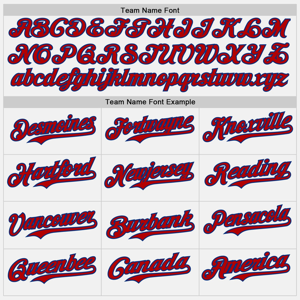 Custom White Red Royal-Gold Authentic Baseball Jersey