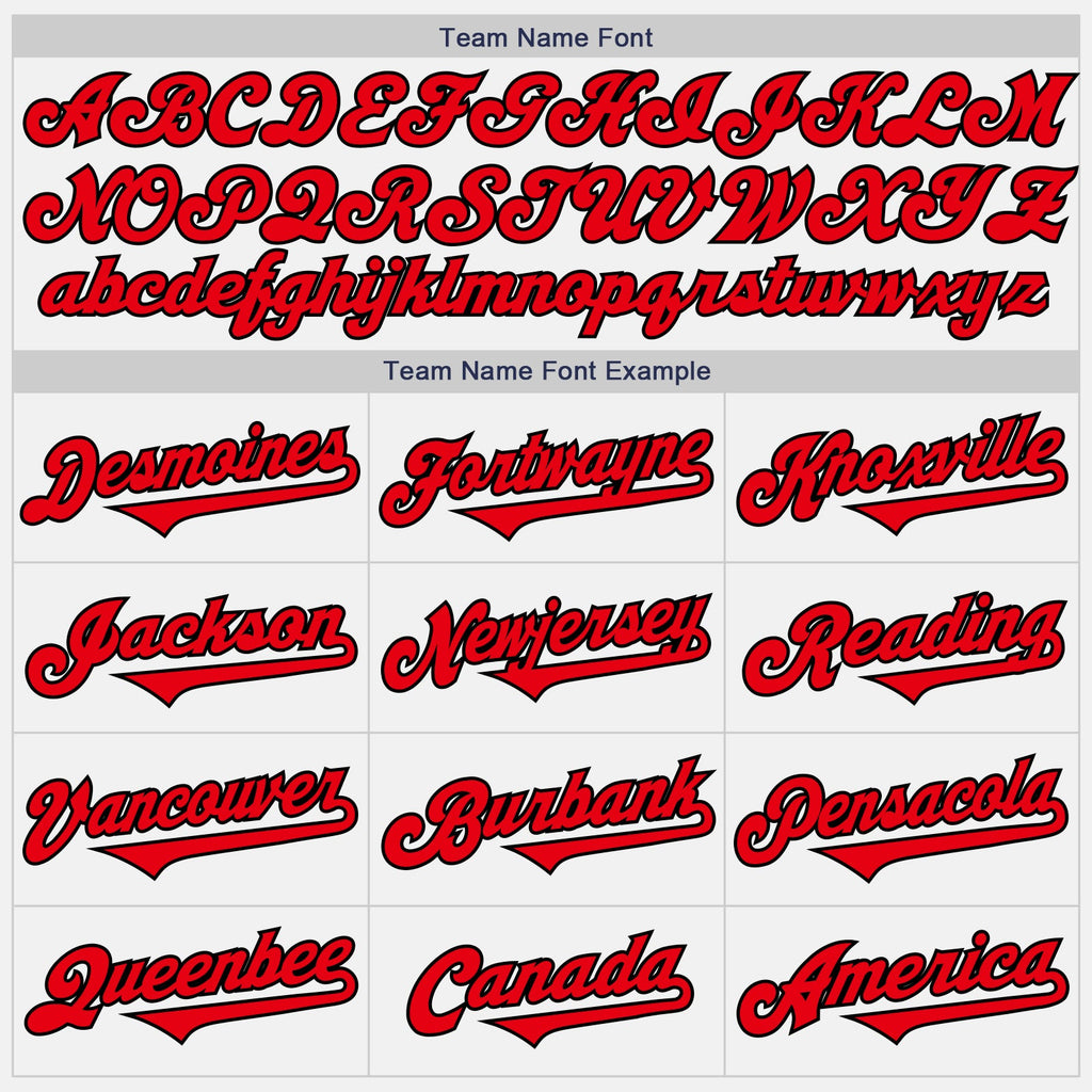 Custom White Fire Red-Black Authentic Baseball Jersey