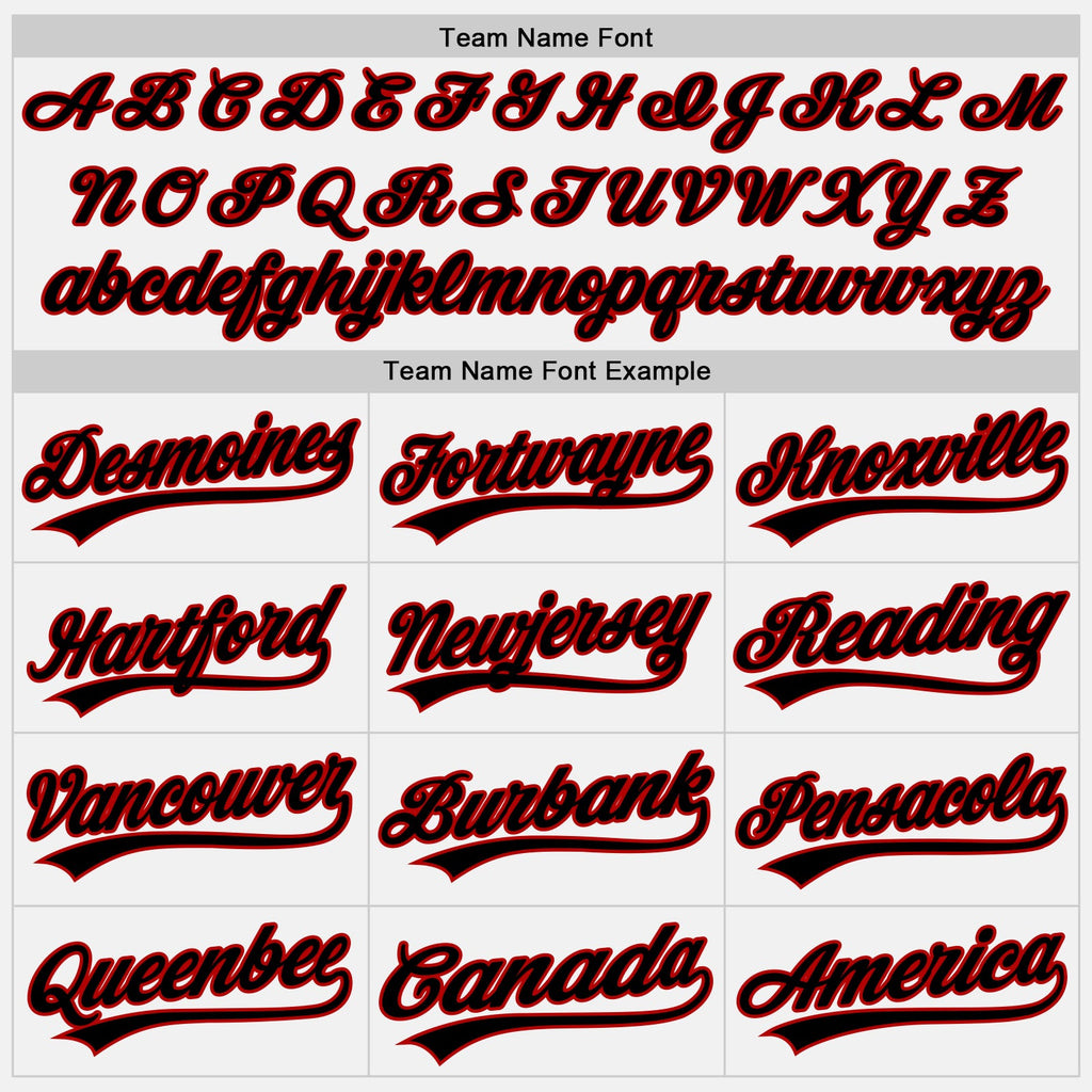 Custom White Black-Red Authentic Baseball Jersey