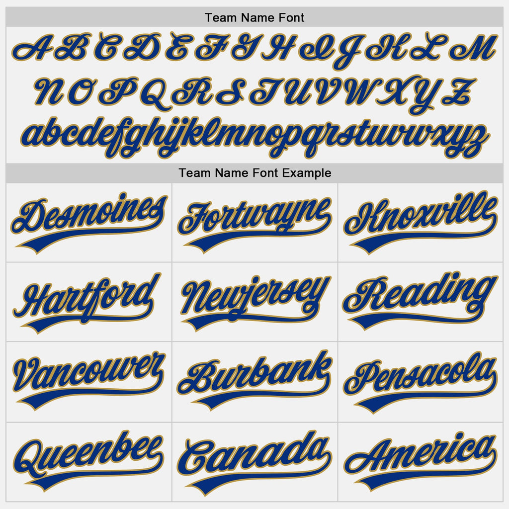Custom White Fire Red Royal-Old Gold Authentic Baseball Jersey