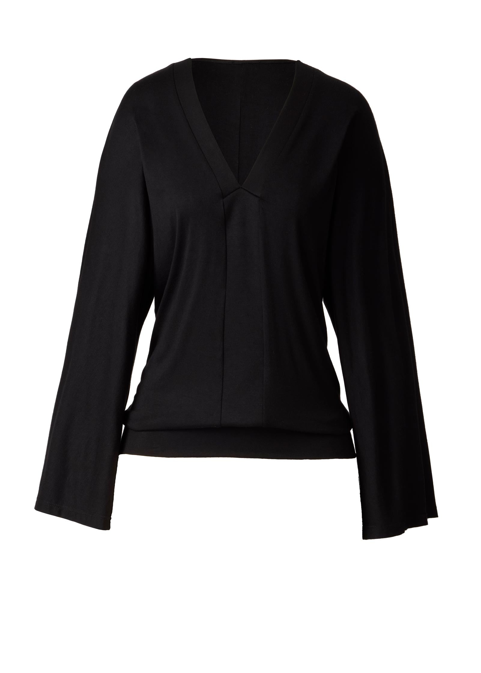Banded Hem Top - Jet Black
