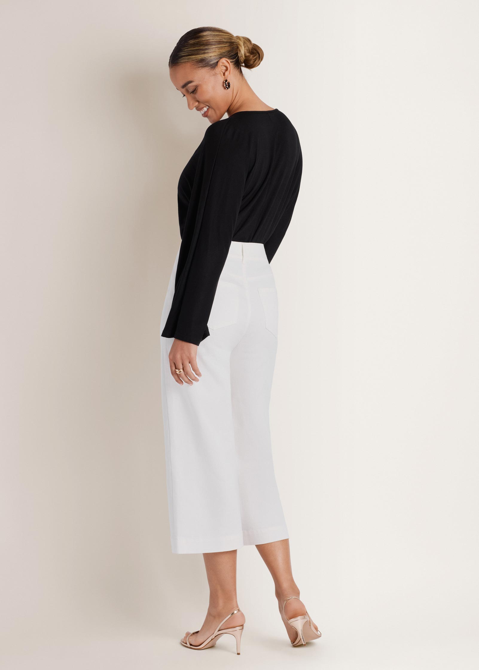 Banded Hem Top - Jet Black
