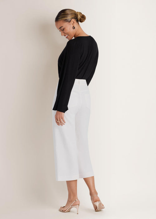 Banded Hem Top - Jet Black
