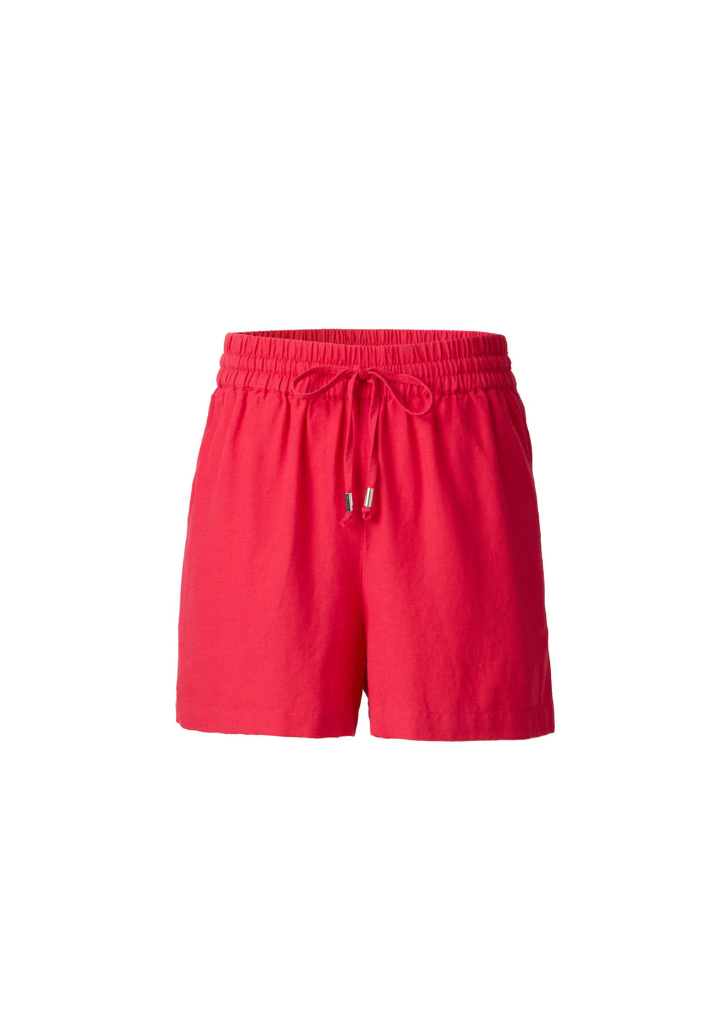 Linen Easy Short - Rose Red