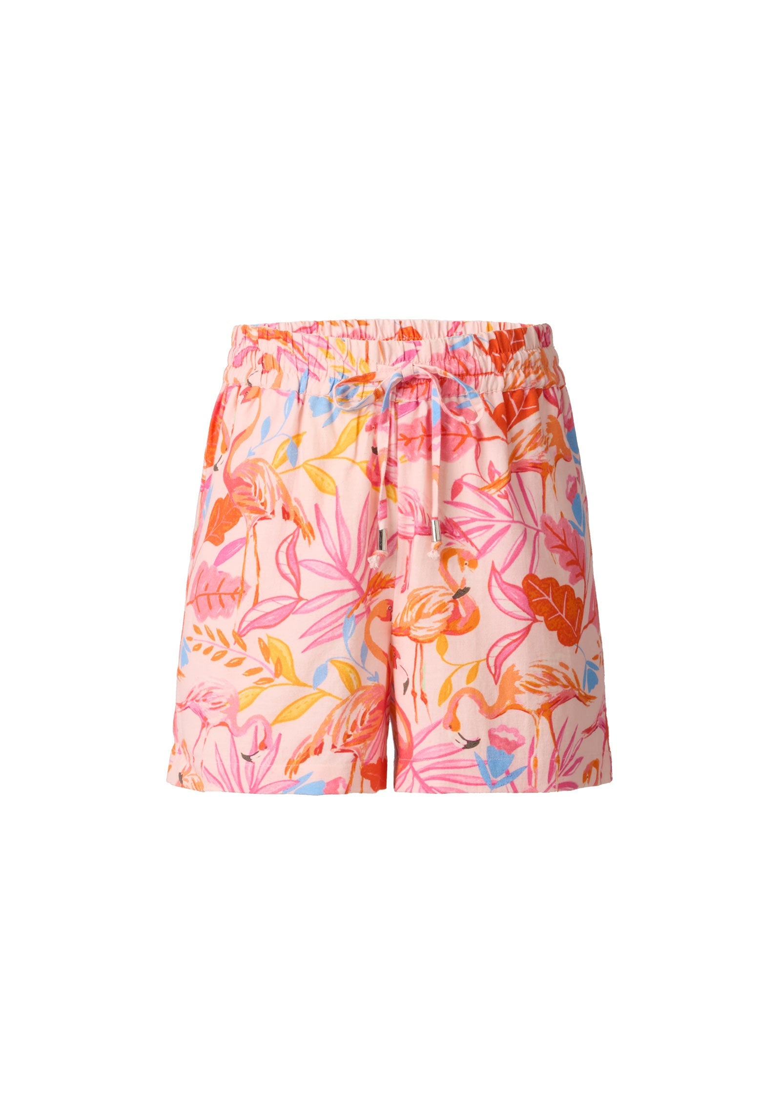 Linen Easy Short - Flamingo Summer