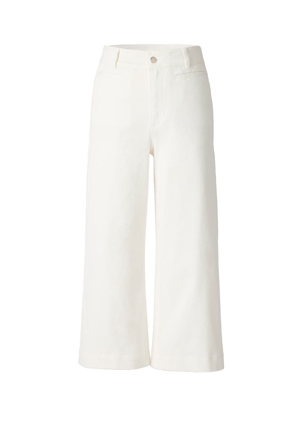 Sofia Wide Leg Crop Jean - White Denim