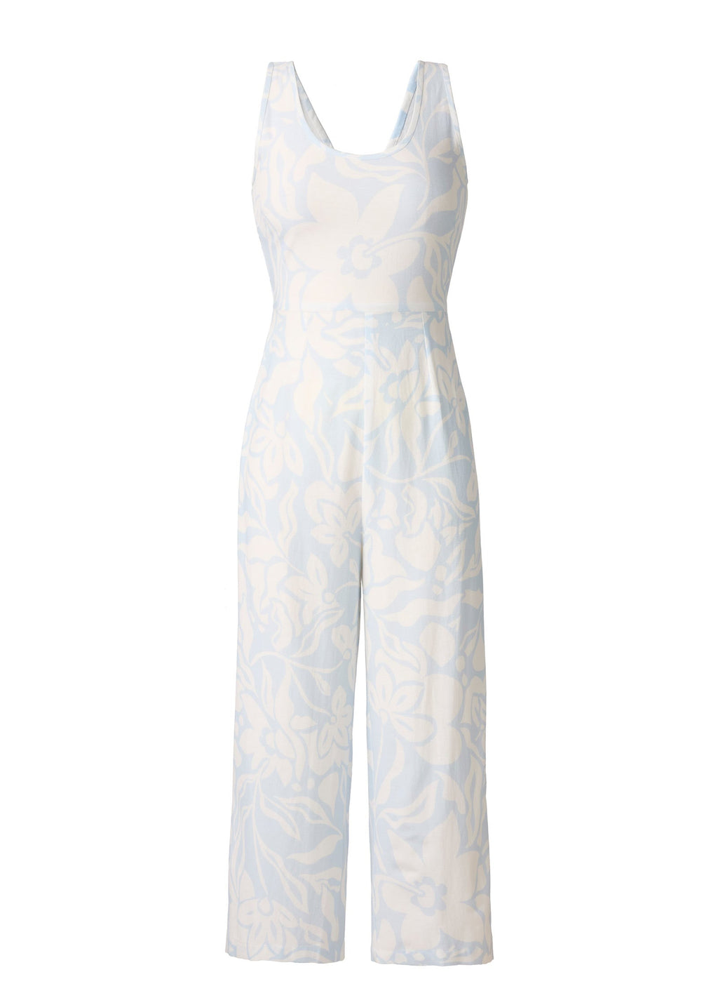 Linen Jumpsuit - Etched Coastal Floral