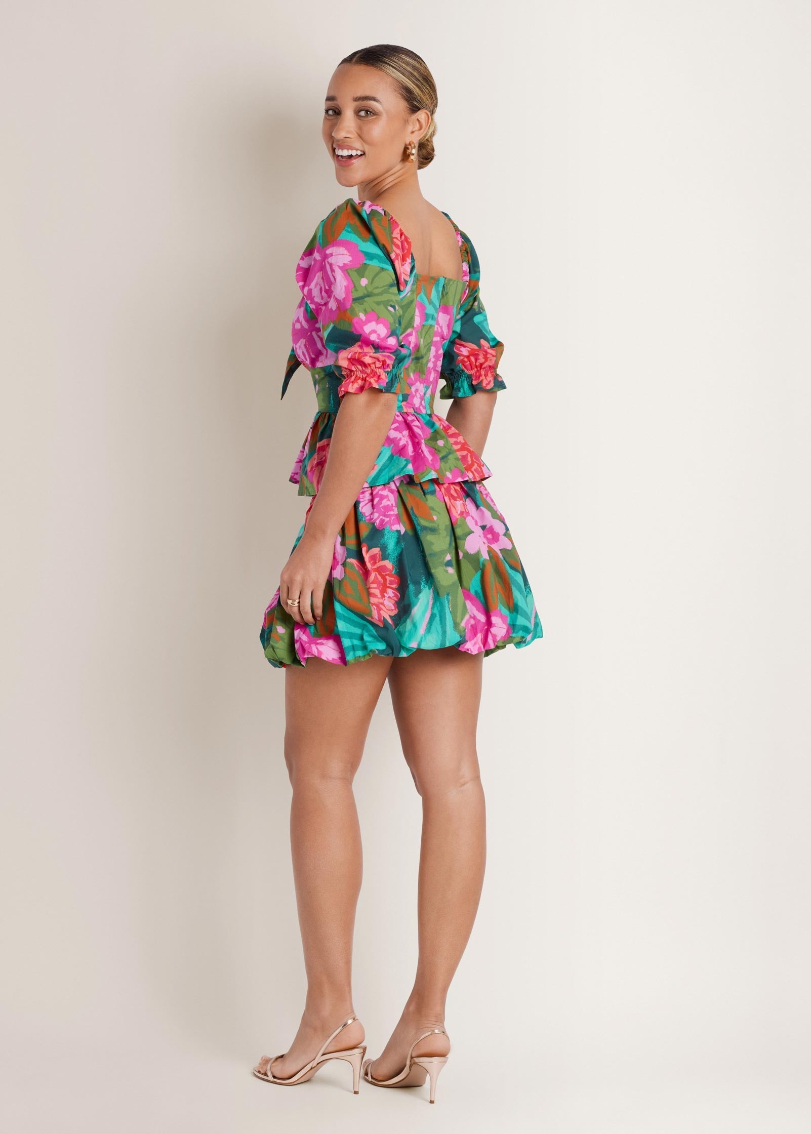 Bubble Mini Skirt - Tropic Bouquet