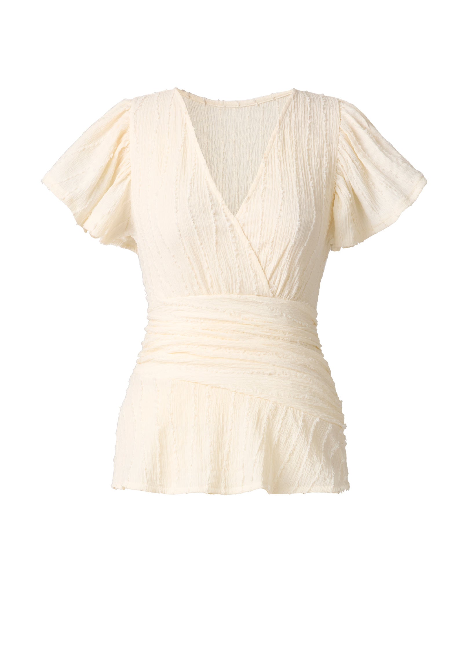 Vineyard Knit Gathered Top - Cloud Dancer